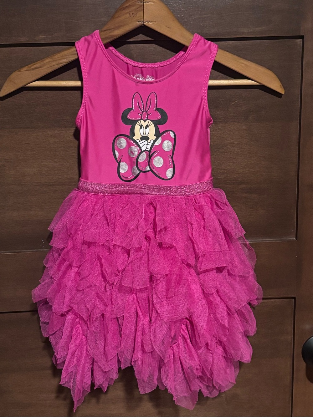 Disney Hot Pink Minnie Mouse Ruffle Dress